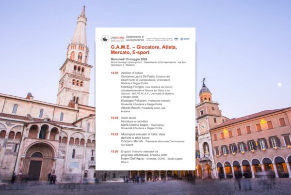 Il Prof. Fioriglio al convegno G.A.M.E. per parlare della normativa Esport di San Marino