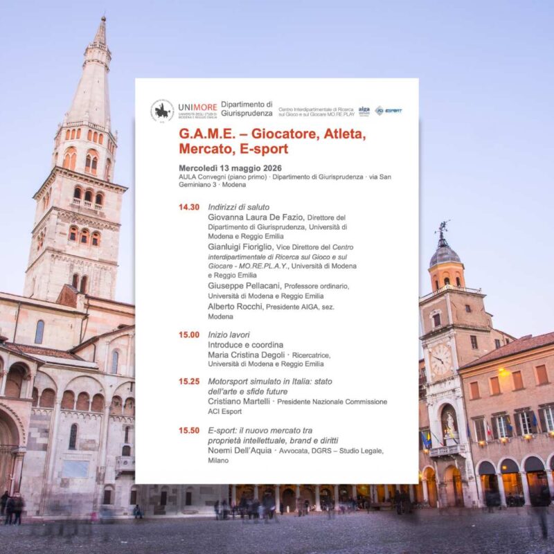 Il Prof. Fioriglio al convegno G.A.M.E. per parlare della normativa Esport di San Marino